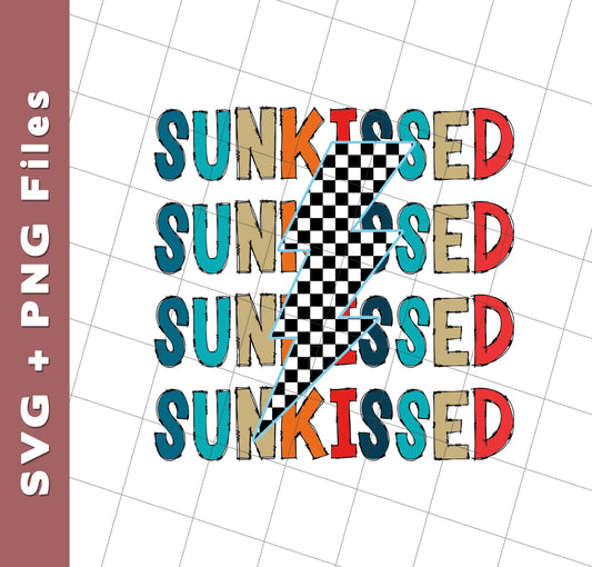 Flash Sunkissed, Groovy Sunkissed, Sunkissed Retro, Svg Files, Png Sublimation