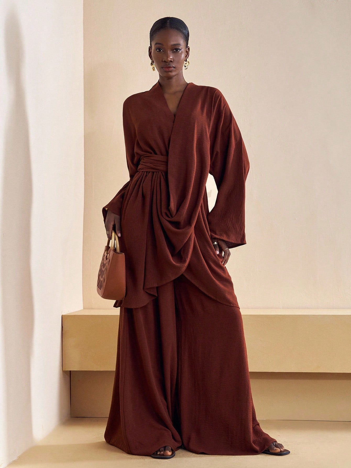 Effortlessly chic meets comfort in this breezy 2-piece linen set! The cross-wrap top features a flattering silhouette that moves with you, while the wide-leg pants offer that coveted relaxed vibe. Perfect for festival hopping, beach days, or whenever you want to look put-together without trying too hard. Lightweight linen keeps you cool and breathable, making this set your go-to for any casual adventure. Mix, match, and make it yours!