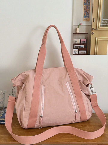 This Korean-style nylon crossbody bag is your perfect travel buddy! Lightweight and roomy, it keeps your essentials organized without weighing you down. Whether you're exploring city streets or hiking trails, its sleek design and practical pockets make every adventure easier and more fun. Grab it and go—your hands-free freedom awaits!