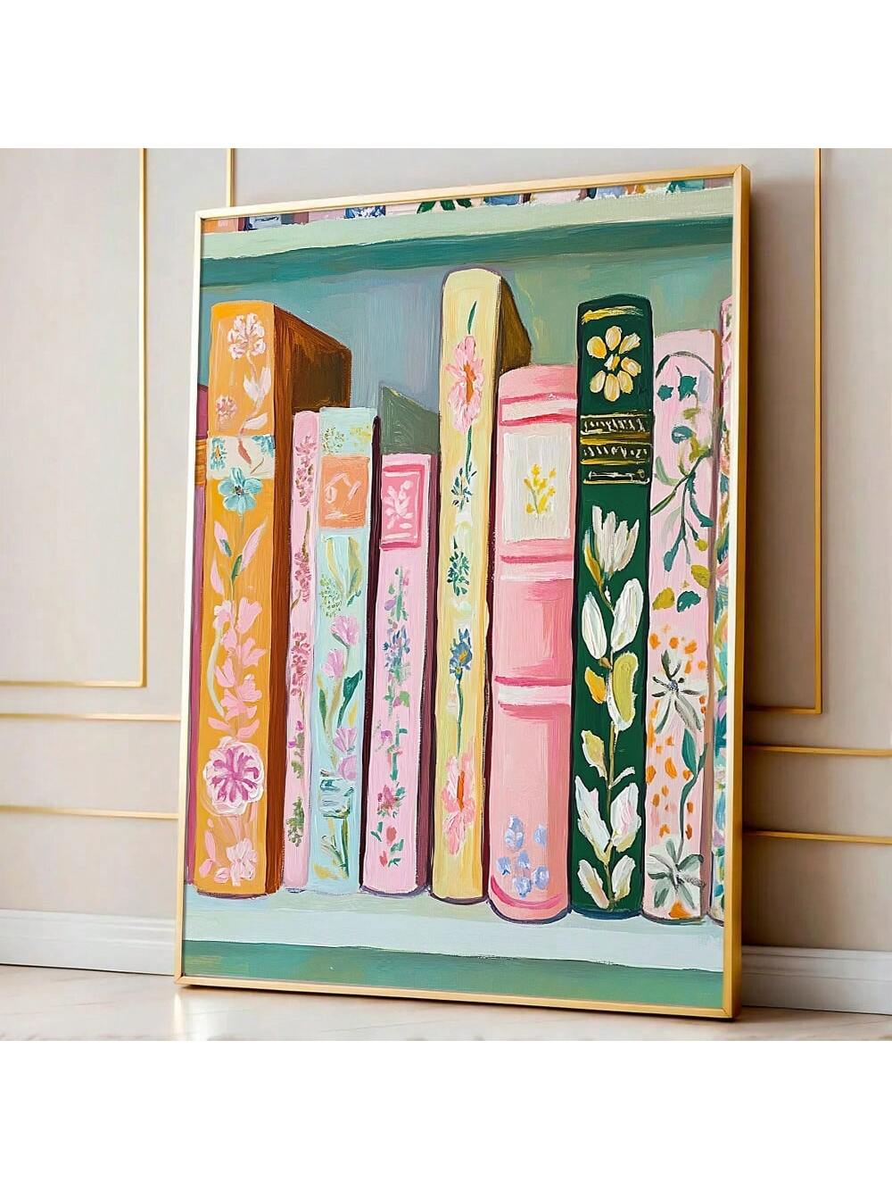 Add a splash of color and charm to your space with this Vibrant Book Stack Canvas Print. Perfect for book lovers and style seekers alike, this minimalist wall art brings a lively yet sleek touch to any home or study. Brighten your room with its playful design that inspires creativity and invites cozy reading moments.