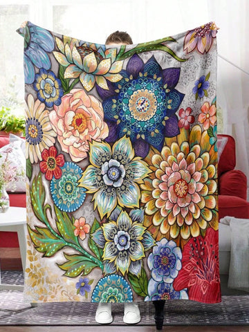 Wrap yourself in a burst of color and warmth with our Vibrant Floral Bohemian Flannel Throw Blanket. Perfect for all seasons and cozy nights at home, this blanket adds a playful touch to any room. Soft and stylish, it's the perfect accessory for your unique style.