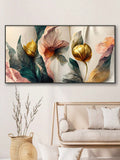 Expertly crafted and designed, our Vibrant Floral Elegance canvas wall art features vibrant, striking colors of gold, green, and pink. Add a touch of elegance and sophistication to your modern home décor with this beautiful piece, sure to elevate any room.