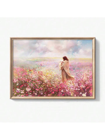 Bring spiritual inspiration into your space with this vibrant floral canvas art featuring the Lamb of God. The minimalist design combines bold, multicolor florals with meaningful Christian imagery, creating a striking focal point for any room. Perfect for living rooms, bedrooms, home offices, or dorms, this graphic canvas adds warmth and faith-centered beauty to your décor. Made from durable chemical fiber material, it's an affordable way to express your beliefs while enhancing your interior style.