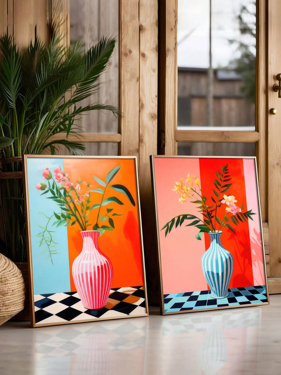 Add a pop of color to your modern home decor with Vibrant Flower Bloom. This 2-piece abstract floral canvas art set is a playful addition to any room. Bring life and vibrancy to your walls with these unique pieces.