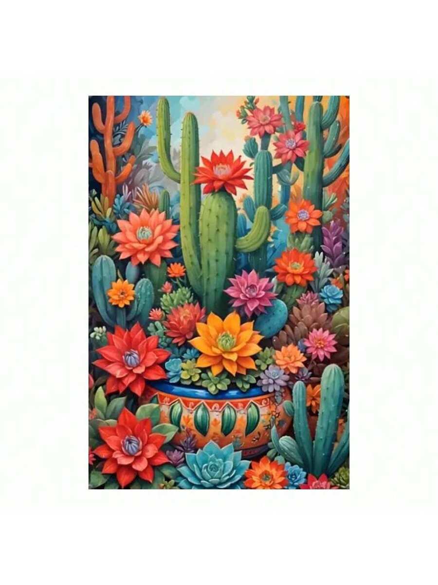 Bring desert-inspired charm to any space with this vibrant framed cactus canvas wall art. Featuring bold, eye-catching botanical designs in warm earth tones and rich greens, this piece captures the essence of boho style. Perfect for living rooms, bedrooms, home offices, or apartments, it adds personality and warmth to your walls. The sturdy frame and quality canvas ensure lasting beauty.