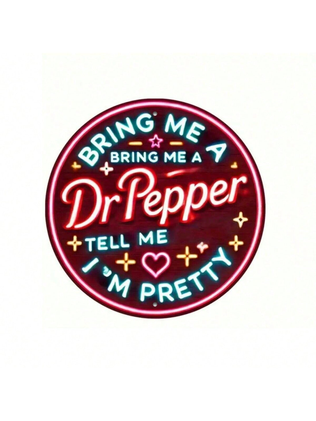 Spice up your space with our 'Give Me A Pepper' neon sign! Vibrant and stylish, this round wall art adds a touch of playful charm to any home office or outdoor decor. Perfect for those who don't take themselves too seriously (wink-wink).