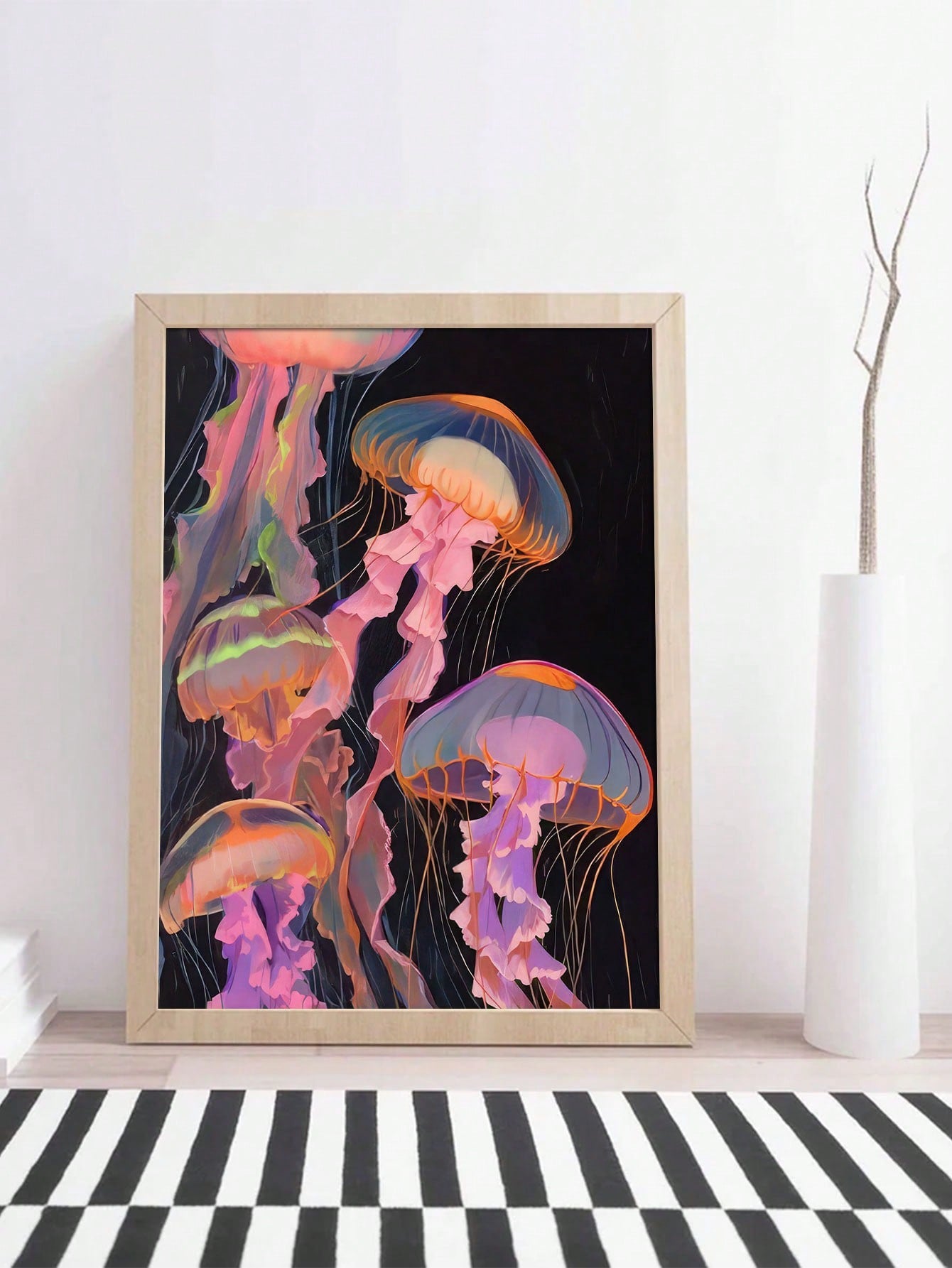 Transform your space with our mesmerizing Vibrant Jellyfish Canvas Art! These floating, translucent creatures dance across your walls in electric hues that shift the energy of any room. Perfect for adding a splash of underwater magic to living rooms, bedrooms, or dining areas. Who knew jellyfish could be so stylish? Your guests will be hypnotized (in a good way)!