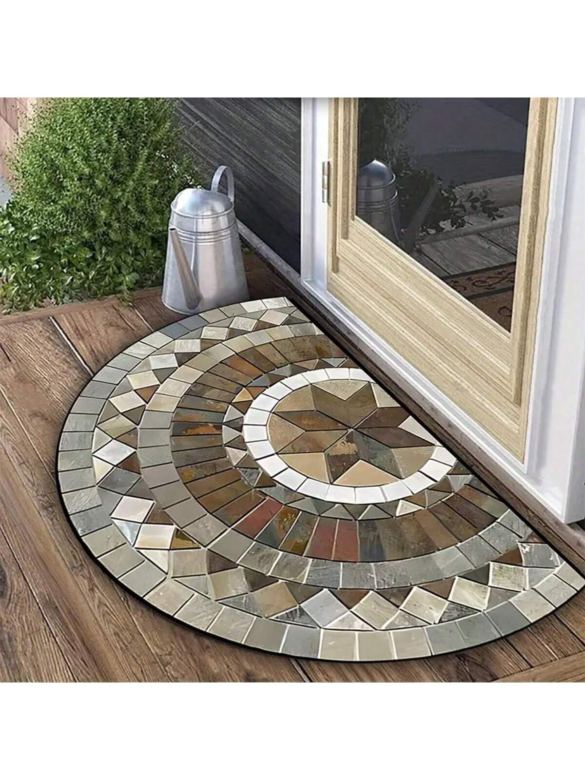 Welcome guests with a splash of color! This Vibrant Mosaic Round Doormat combines soft velvet comfort with a non-slip backing to keep your entryway safe and stylish. Easy to clean and machine washable, it’s perfect for adding a playful pop to your home décor while keeping dirt at bay. Step in with joy every time!