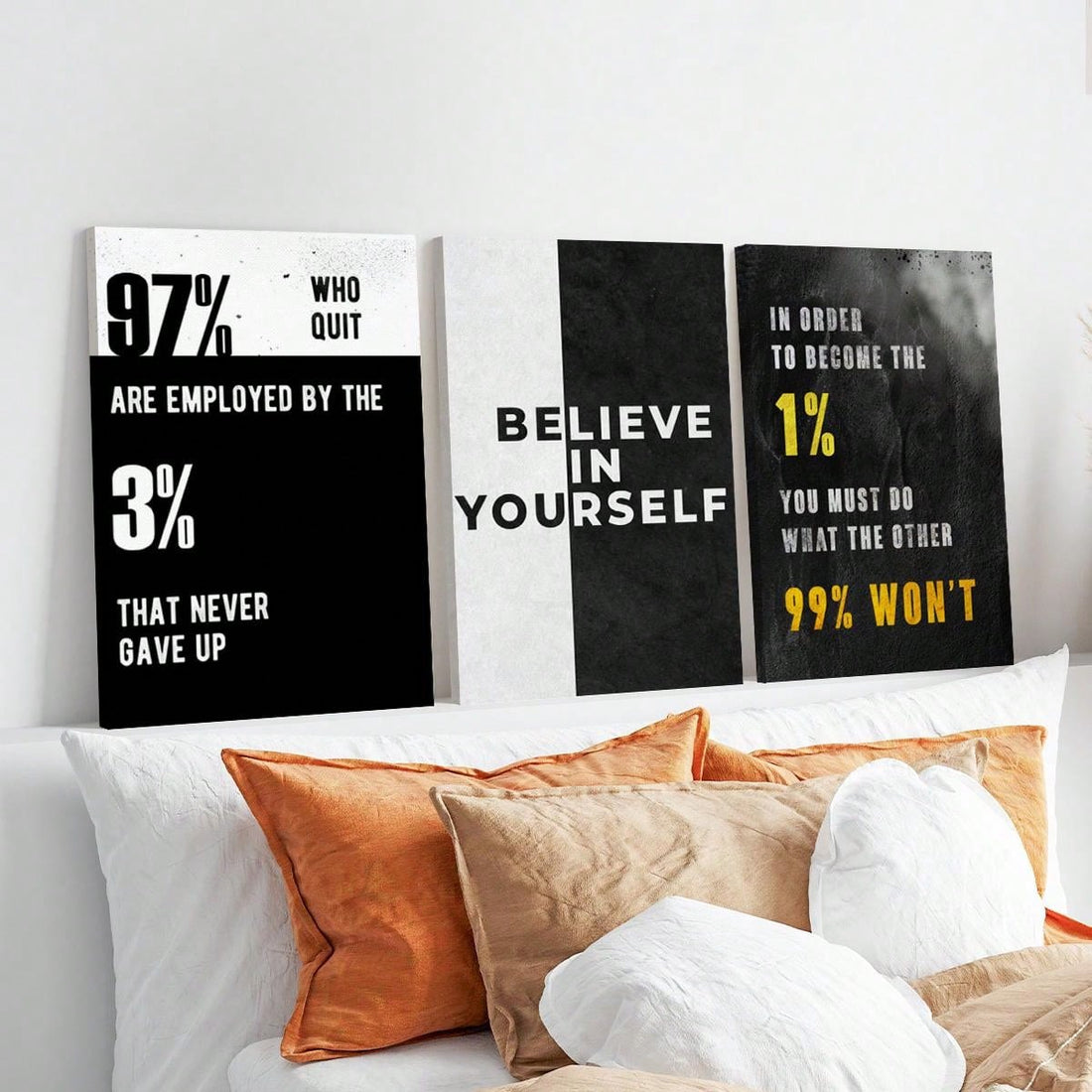 Add a touch of positivity to your living space with Vibrant Motivational Canvas Prints. These high-quality prints feature uplifting quotes that will inspire and motivate you every day. With their vibrant colors and top-notch material, these canvas prints will elevate your space and your mood.