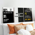 Add a touch of positivity to your living space with Vibrant Motivational Canvas Prints. These high-quality prints feature uplifting quotes that will inspire and motivate you every day. With their vibrant colors and top-notch material, these canvas prints will elevate your space and your mood.