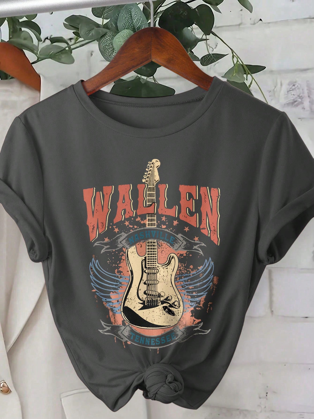 Get ready to rock out in style with our Vibrant Music Festival Graphic Tee for Women! This casual round neck short sleeve top features a bold, eye-catching design that's perfect for any music festival. Express your love for music and stand out from the crowd with this playful and fun t-shirt.