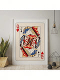 Transform your space with this striking Queen of Hearts poster, a bold statement piece that brings personality to any room. Featuring vibrant colors and classic playing card imagery, this print captures the playful spirit of iconic card culture. Perfect for bar carts, college dorms, game rooms, or anywhere you want to inject visual interest and conversation-starting style. The dynamic design works beautifully as standalone art or as part of a gallery wall. High-quality printing ensures colors remain vivid a