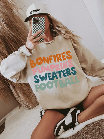 Add some fun and flair to your wardrobe with our Vibrant Slogan Graphic Thermal Sweatshirt for Women! This cozy and stylish sweatshirt features a playful contrast color design and a vibrant slogan graphic that will surely make you stand out. Stay warm and stylish with this one-of-a-kind sweatshirt.
