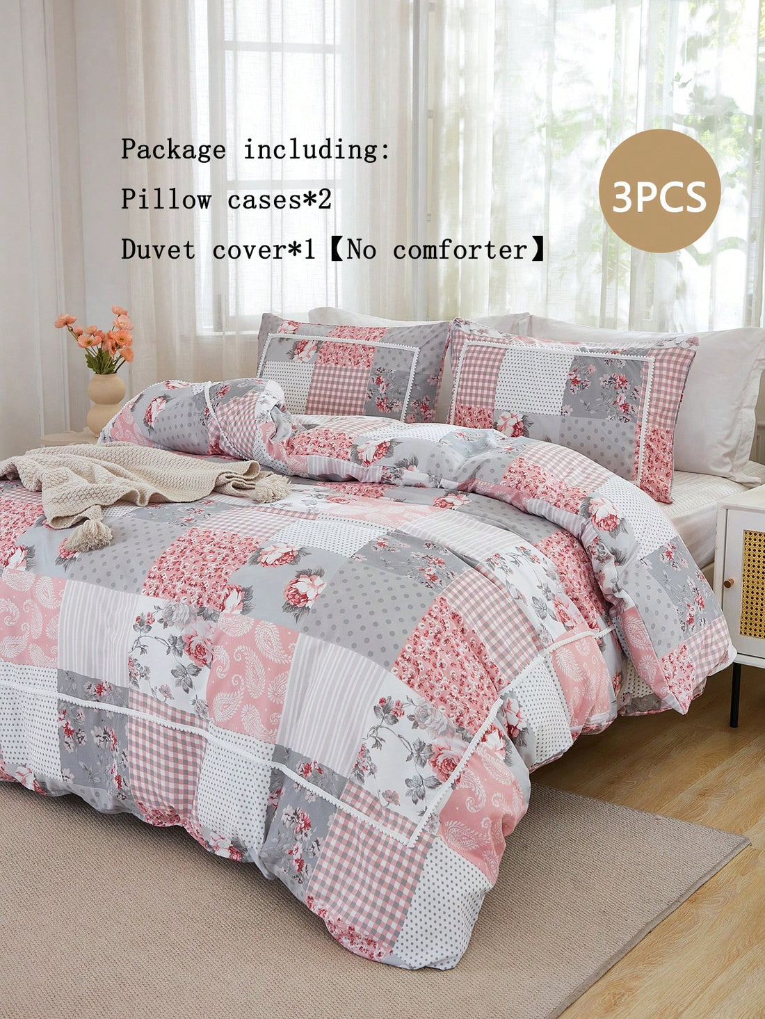 This vibrant viscose set will add a touch of bliss to your wardrobe. Featuring a unique multi-color print and a charming v-shape ball decoration, this 3-piece set is perfect for those who want to make a statement. Made from high-quality, soft and comfortable viscose material, this set is a must-have for any fashion enthusiast.