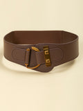 Add a vintage touch to your outfit with our vintage-inspired brown waist belt. Featuring a metallic buckle, it's perfect for daily wear and adds a stylish flair to your Halloween look. Made with high-quality materials, it's both functional and fashionable. Upgrade your wardrobe with this must-have accessory.