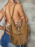Vintage-Inspired Faux Leather Hobo Bag with Tassels and Cow Print for Trendy Girls is a standout choice for women who want a fashionable, easy-to-style piece for day-to-night wear.