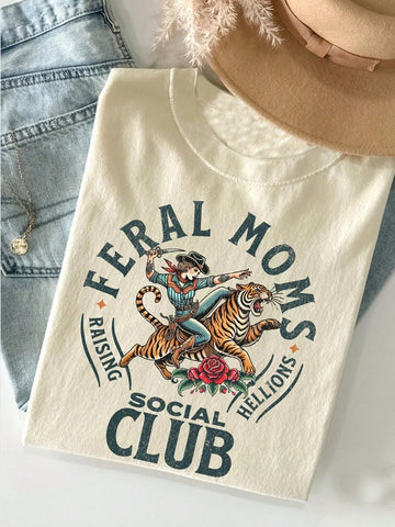 Be the coolest mom on the block with our Vintage-Inspired 'Wild Mom Social Club' Graphic Tee! This chic and comfy tee is perfect for trendy moms who want to make a statement. Bring out your wild side and join the club now! (Limited stock, so don't wait!)