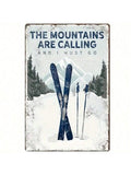 Answer the call of the mountains with this retro metal tin sign. Featuring a vintage design and inspirational quote, this sign is perfect for outdoor enthusiasts. Hang it in your home or cabin and let the adventure begin!