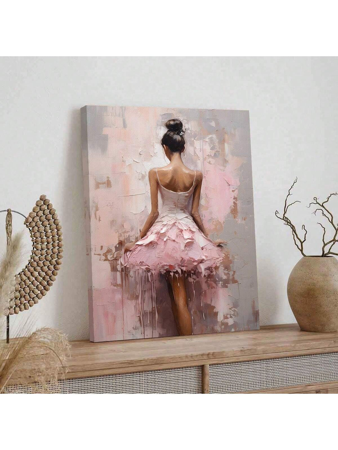Invite whimsy and grace into any girly room with this Vintage Ballerina Watercolor Print. Soft blush pastels bring a dreamy charm, making it perfect for nurseries or cozy corners. The delicate artistry captures the elegance of ballet in a playful, lighthearted way, adding a touch of fairy-tale magic to your space.