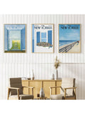 Bring a splash of nostalgia to your space with this Vintage Blue City Magazine Art Print Set. Featuring three charming scenic posters, each print captures the essence of classic city life in cool blue tones. Perfect for adding a retro vibe and a touch of whimsy to any room, this set invites you to explore the charm of urban adventures from days gone by. Display them together or mix and match for a playful nod to vintage design.