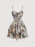 Embrace carefree vibes with this Vintage Bohemian Tie-Dye Short Dress. Its playful ruffled hemline adds a flirty touch, while the vibrant tie-dye pattern brings a splash of color to your day. Perfect for sunny outings or casual gatherings, this dress combines comfort and style effortlessly. Let your free spirit shine in this fun, breezy look!