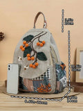 Experience the perfect blend of bohemian style and practicality with our Vintage Bohemian Traveler Backpack. Made specifically for women, this knapsack is the ideal choice for school, travel, or everyday use. With its vintage design and sturdy construction, you can effortlessly carry all your essentials while making a fashion statement.