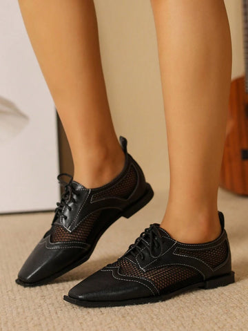 Step out with charm and confidence in these Vintage British Style Lace-Up Black Block Heel Flats. Their timeless lace-up design combined with a sturdy block heel brings a touch of old-school elegance to any outfit. Perfect for dancing through your day, these shoes offer both style and comfort with a playful nod to classic fashion.