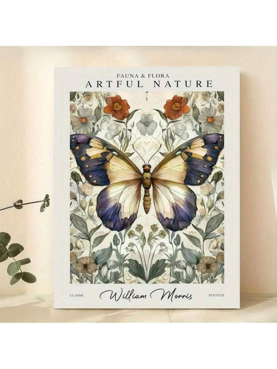 Transform any room with this elegant vintage butterfly floral art canvas print. Featuring delicate botanical illustrations and graceful butterflies in soft, timeless colors, this framed piece brings natural beauty and sophistication to your walls. Perfect for living rooms, bedrooms, and kitchens, the ready-to-hang frame makes installation effortless. The classic design complements both traditional and contemporary décor, adding warmth and character to your space. 