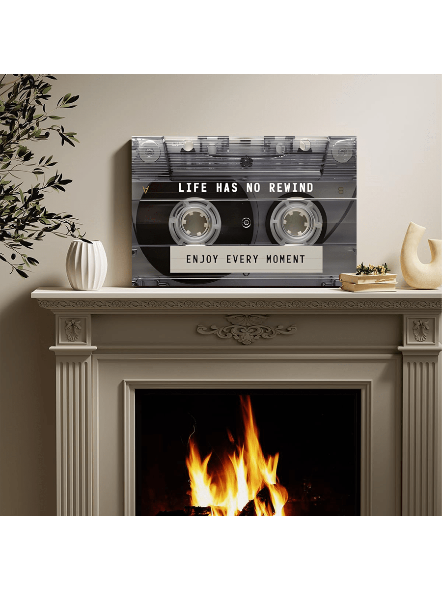 Transform your walls with our Vintage Cassette Tape Inspirational Wall Art. This ready-to-hang canvas print is the perfect addition to any home or office decor. Featuring a vintage cassette tape design, it will inspire creativity and nostalgia. Add character and flair to any space with this unique and impactful piece.