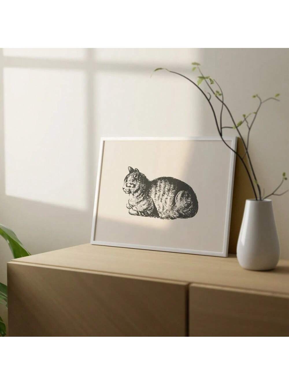 Add a whimsical charm to your space with this Vintage Cat Art Deco Canvas Print. Featuring sleek lines and classic design, this playful piece brings a touch of retro elegance with a feline twist. Perfect for adding character and a hint of humor to your home decor, it’s a stylish nod to the past with a modern flair. Ideal for cat lovers and art enthusiasts alike!