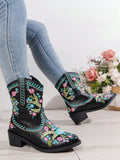 Step out in style with our Vintage Chic Embroidered Knee-High Boots for Women. These boots feature elegant embroidery and a thick high heel for a fashionable yet comfortable look. With a vintage touch and modern design, these boots are perfect for any occasion. Add a chic twist to your wardrobe with these must-have boots.