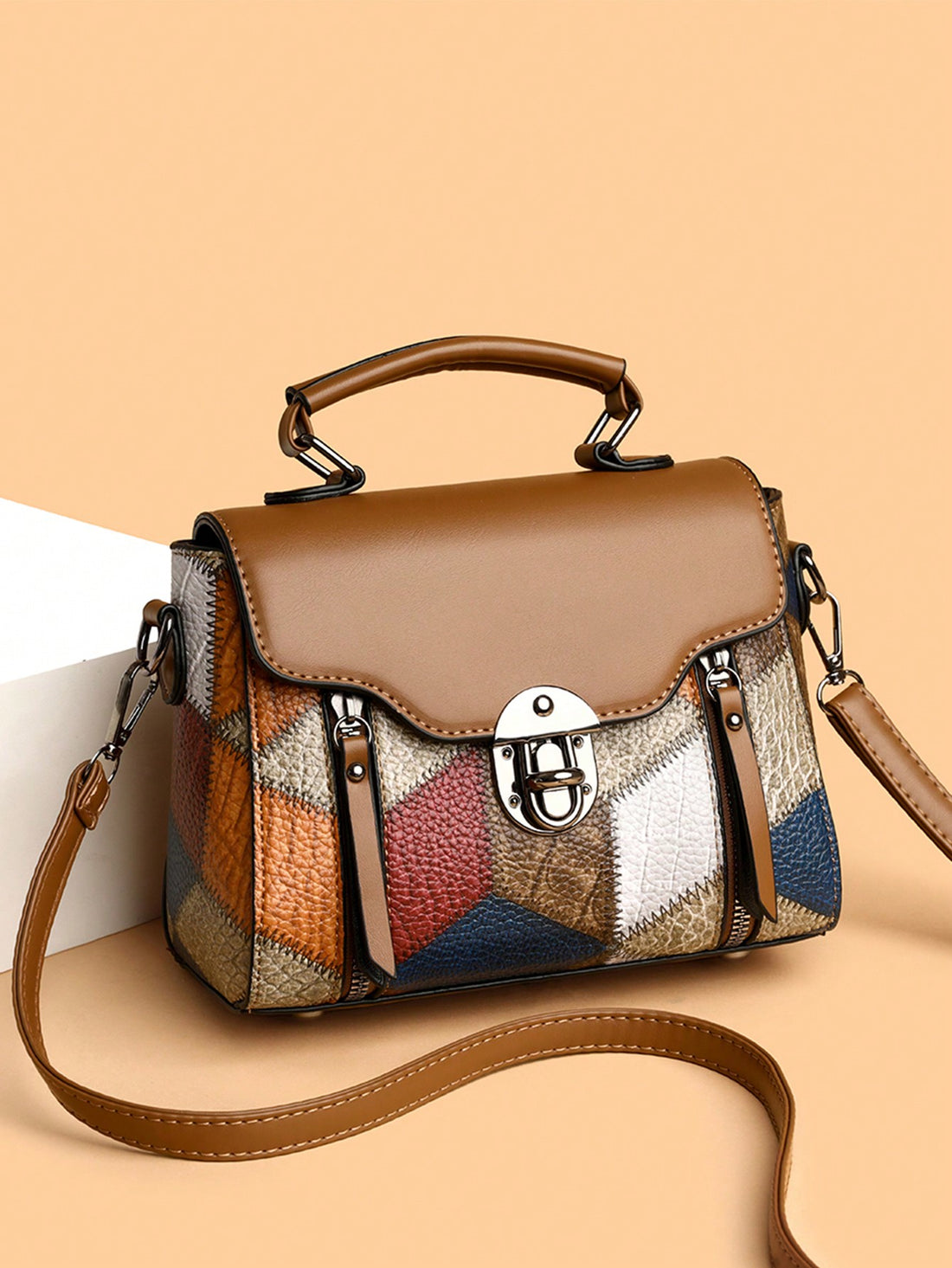 Add a touch of vintage charm to your style with our Retro Metal Flip Lock Handbag. This chic bag features a flip lock closure for secure storage and a versatile design that can easily transition from day to night. Elevate any outfit with this timeless and stylish accessory.