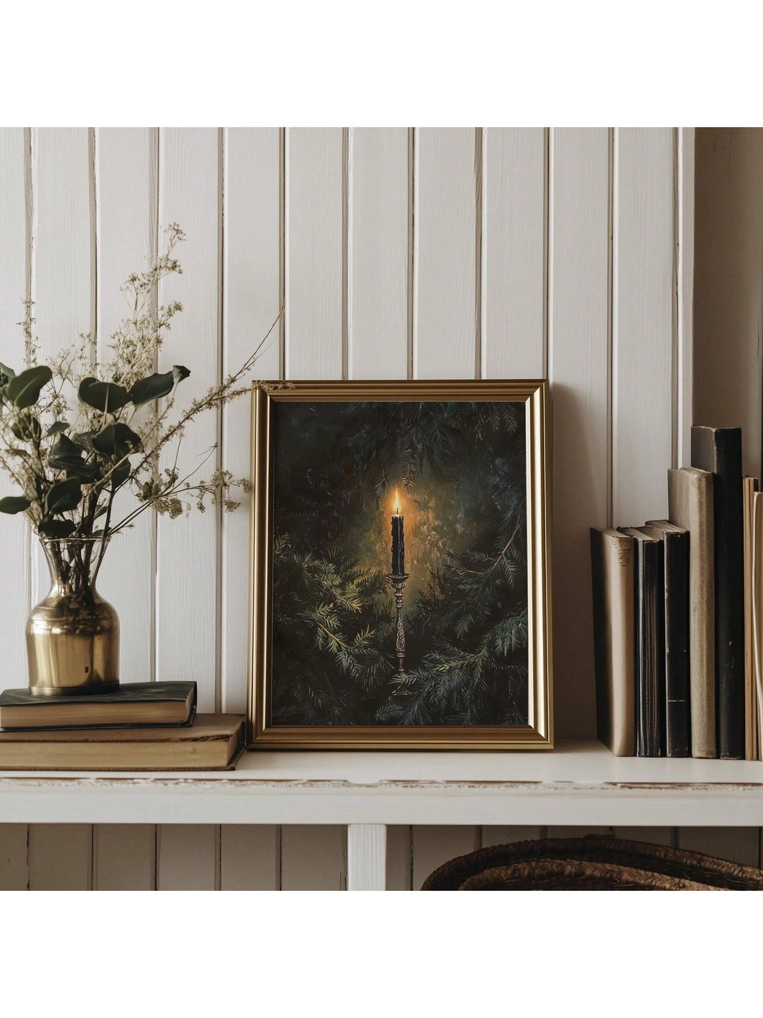 Transform your space into a cozy holiday retreat with this striking vintage Christmas canvas. Blending moody dark academia aesthetics with festive charm, it's the perfect statement piece for anyone craving sophisticated seasonal style. The minimalist design keeps things elegant without the clutter, making it ideal for modern homes that still want that warm, nostalgic holiday vibe. Whether you're decorating a living room, bedroom, or study, this canvas brings understated elegance and just the right amount of