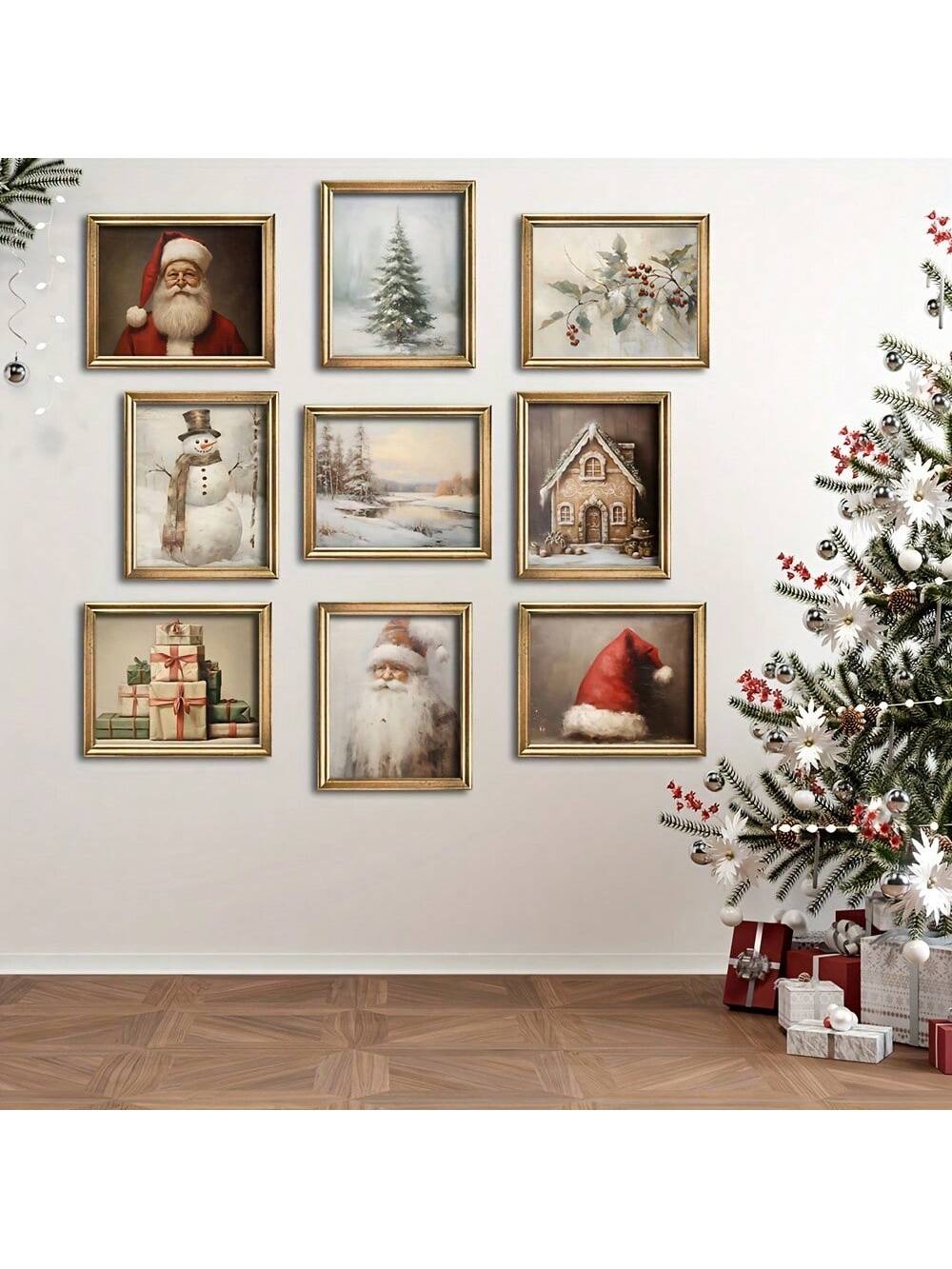 Enhance your holiday decor with our Vintage Christmas Collage set! Featuring 9 rustic wall prints, this collection adds a touch of nostalgia to your festive space. Crafted with high-quality materials, these prints are sure to elevate any room. Perfect for vintage lovers and holiday enthusiasts alike.