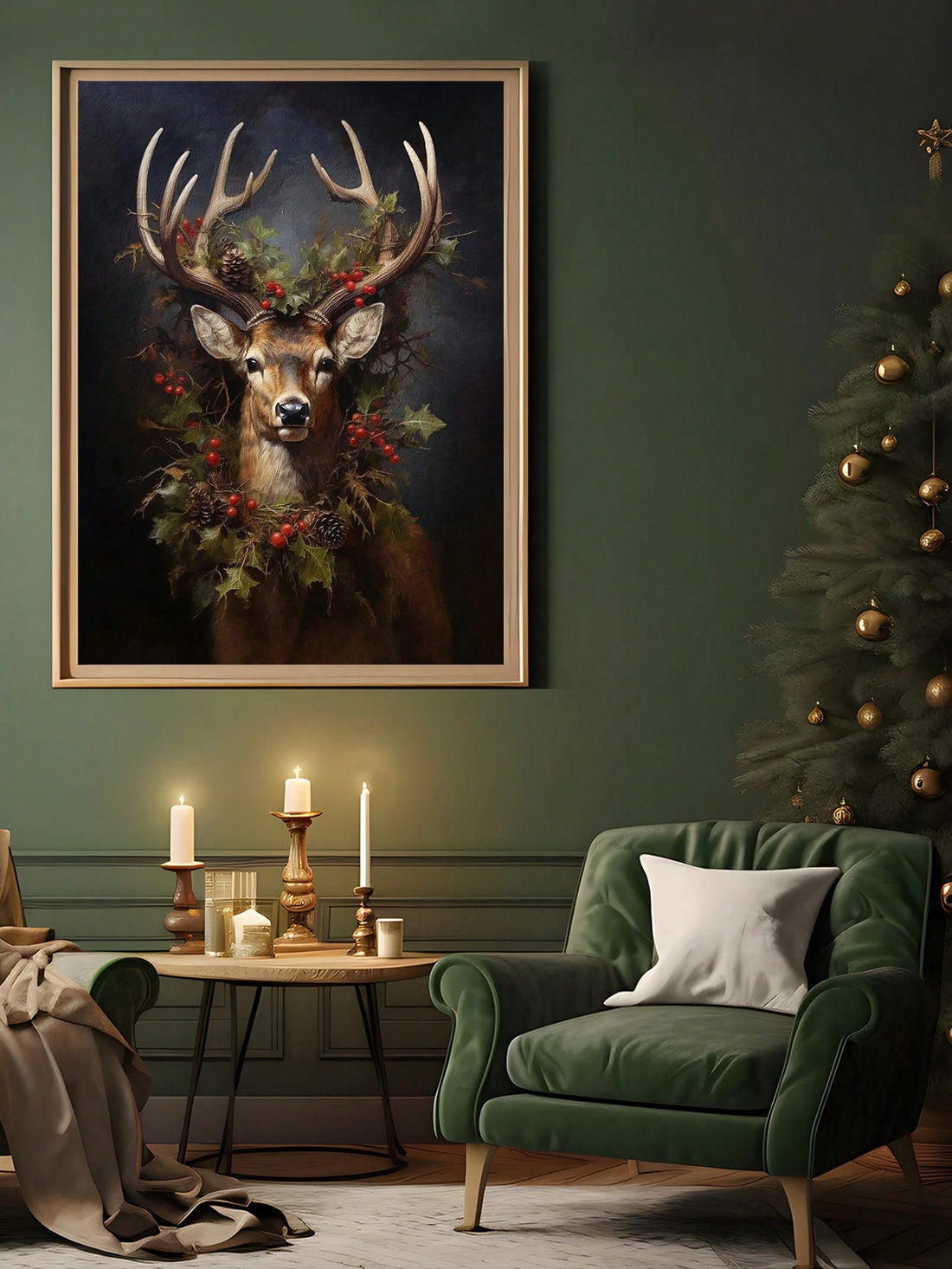 Add a touch of holiday magic with this Vintage Christmas Majestic Reindeer Canvas Poster. Perfect for spreading festive cheer, this charming wall art brings a nostalgic winter wonderland vibe to any room. Whether decorating your home or gifting to a loved one, the majestic reindeer design captures the spirit of Christmas in a playful and heartwarming way. Celebrate the season with style and whimsy!
