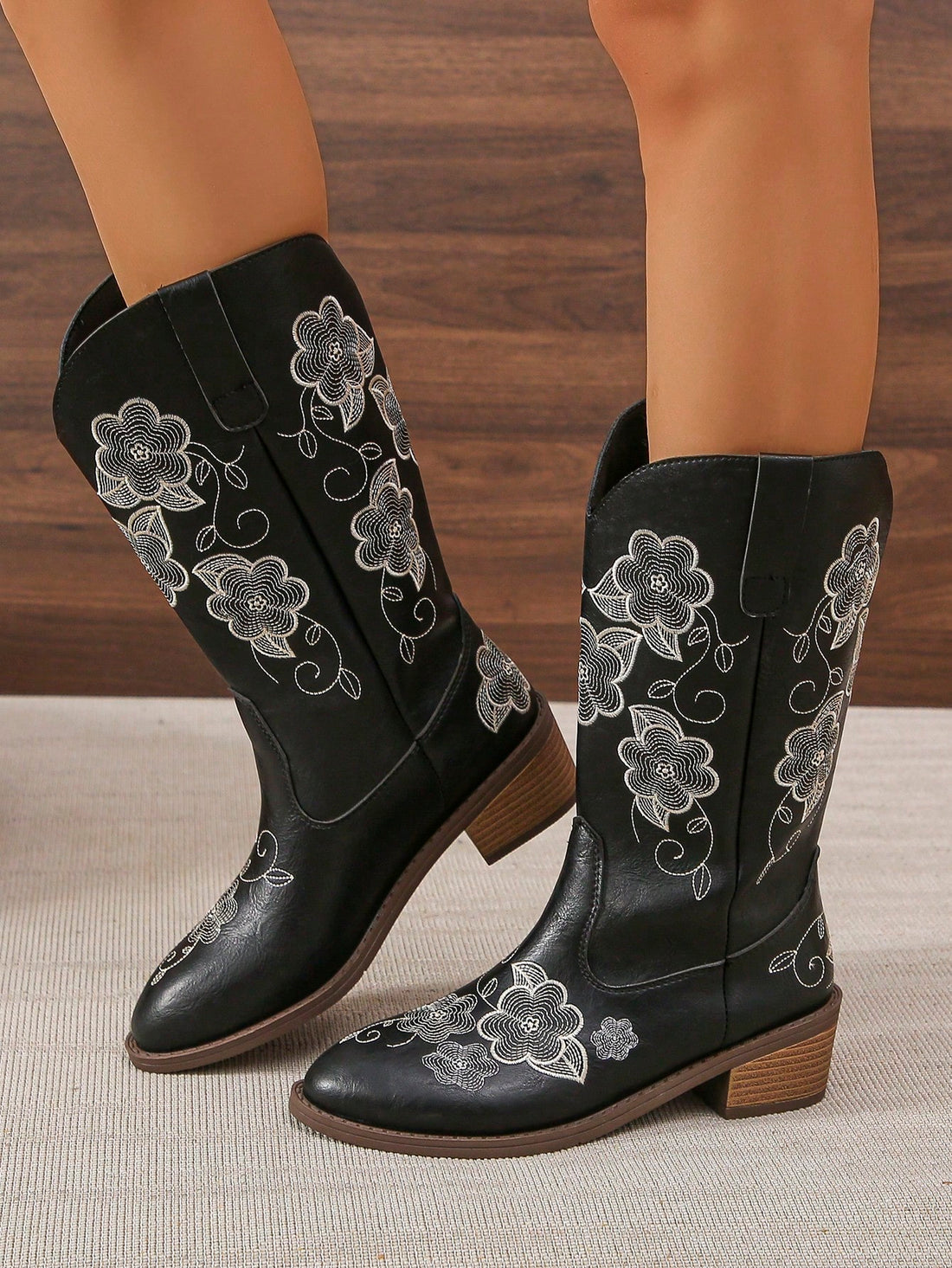 Elevate your style with our Vintage Coffee Brown Western Boots! Featuring intricate embroidery and a trendy European mid-calf design, these boots are perfect for any fashion-forward individual. Crafted with quality materials, enjoy the perfect combination of vintage charm and modern sophistication.
