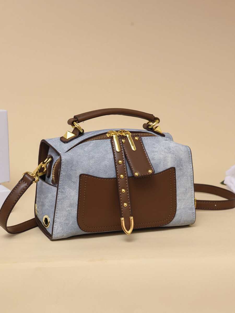 Refresh your everyday wardrobe with this vintage color block shoulder bag for women. Designed with a timeless color block pattern and a structured silhouette, this versatile handbag combines classic inspiration with modern functionality, making it an ideal accessory for work, weekends, and daily outings.
