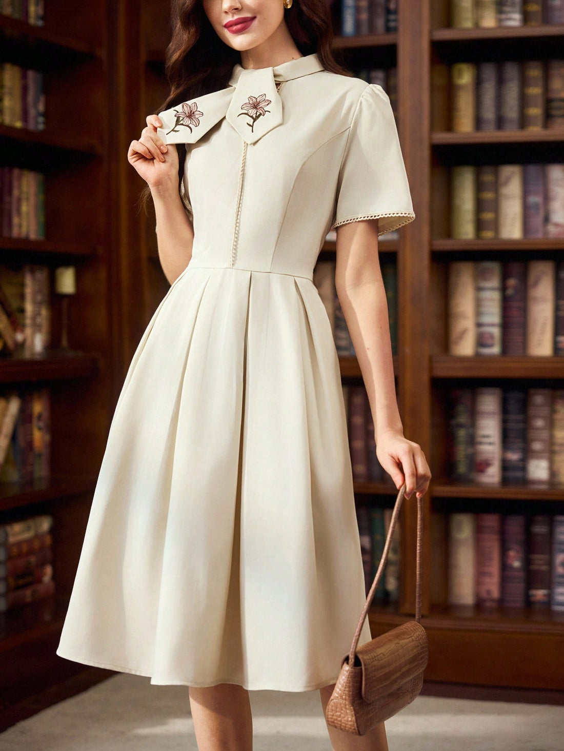 Step into timeless charm with this vintage-inspired floral embroidered dress! Perfectly blending casual comfort with special occasion flair, it features handy pockets to keep your essentials close. Twirl through your day or dance the night away in a playful, feminine silhouette designed to brighten any moment. Vintage elegance never felt so fun!