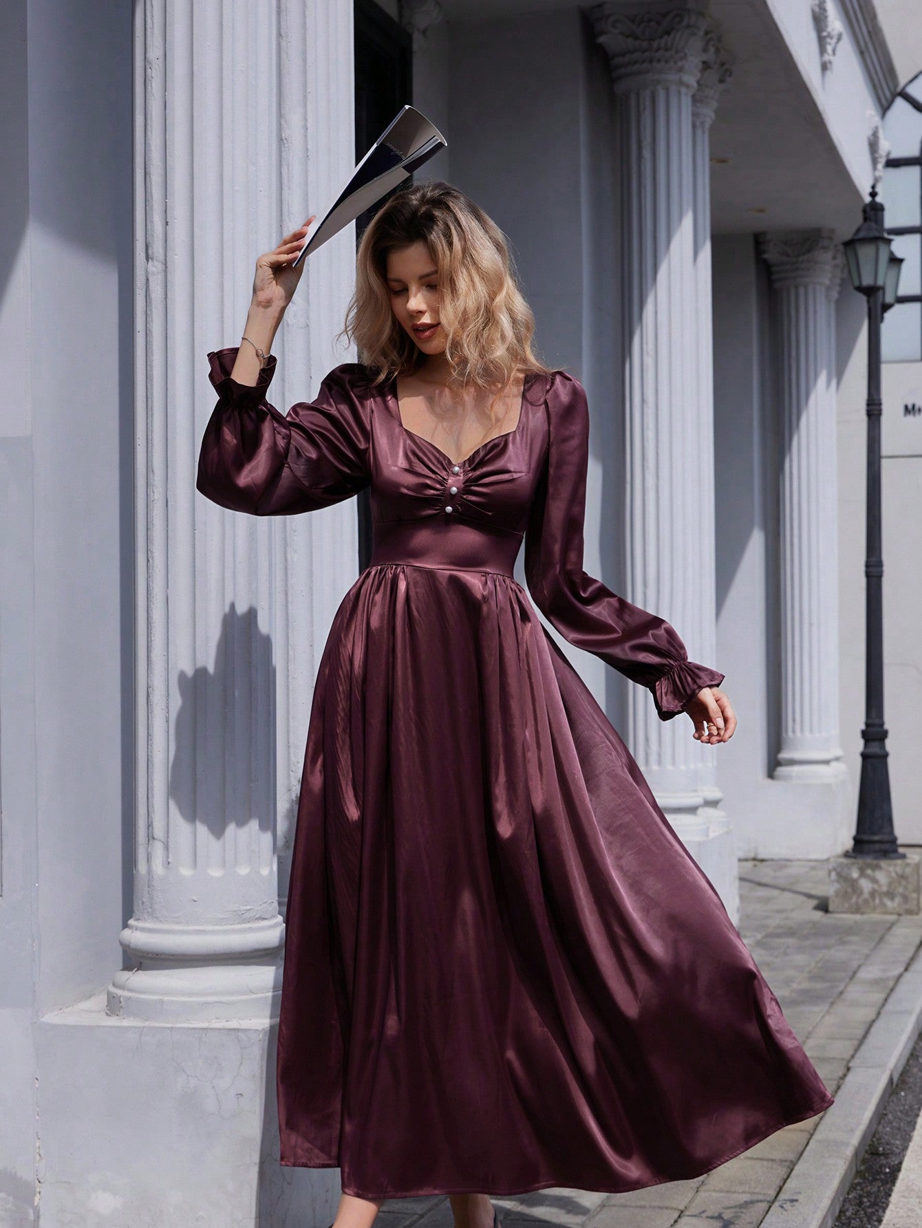 Step into timeless charm with this vintage French style dress featuring playful puff sleeves and a flattering cinched waist. The delicate metal buttons add just the right touch of elegance, making it perfect for breezy afternoons or stylish evenings out. Embrace classic romance with a fun twist!