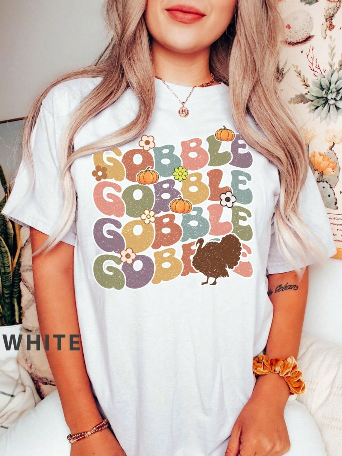 Get ready to gobble up the fun this Thanksgiving with our Vintage Gobble Turkey Shirt! This cute tee brings a playful touch to your festive celebrations, making it perfect for family dinners and holiday gatherings. Its timeless vintage design adds charm, while the soft fabric keeps you comfy all day long. Show off your Thanksgiving spirit in style and spread smiles wherever you go!