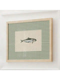 Bring timeless charm to your space with this vintage-inspired green checkered fish wall art canvas print. Perfect for kitchen, living room, or bedroom walls, this minimalist piece captures a nostalgic grandmillennial aesthetic that complements modern and eclectic interiors alike. The soft multicolor palette and playful fish motif add visual interest without overwhelming your décor. Crafted on quality canvas, it's an easy way to refresh any room with personality and warmth. Ideal for those seeking understate