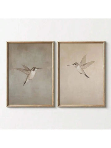 Exude Natural Sophistication with Our Vintage Hummingbird Wall Art Set!

Experience the breathtaking fusion of botanical heritage and sharp, minimalist interior tailoring. This stunning 2-piece unframed canvas set is meticulously designed for the individual who values a high-fashion, "quiet luxury" approach to rustic decor—the ultimate centerpiece for sophisticated sunrooms, creative home offices, and serene living spaces.

Iconic Avian Artistry: Featuring a masterfully curated duo of vintage-inspired hummi