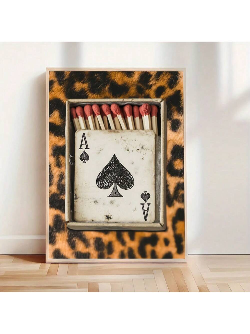 Add a touch of wild elegance to your space with our Vintage Leopard Print Matchbox Art Poster! Perfect for jazzing up kitchen walls or adding personality to dorm rooms, this eye-catching piece brings retro vibes with a fierce twist. Makes a purr-fectly unique gift for anyone who loves to walk on the wild side of home decor!