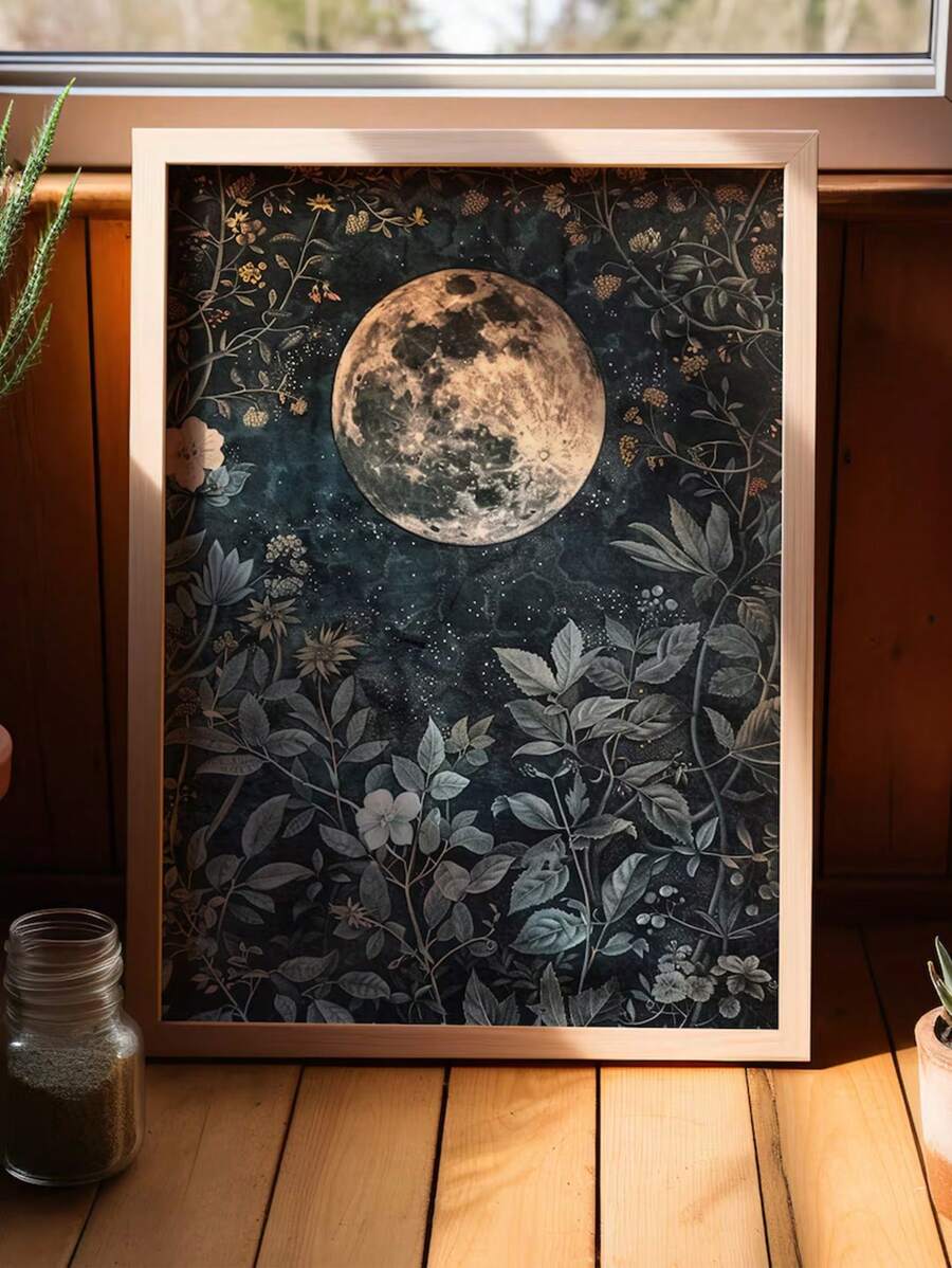 Bring a touch of cosmic charm to any space with this Vintage Moon Phases Unframed Canvas Wall Art. Perfect for classrooms or bedrooms, its timeless design adds a whimsical yet elegant vibe. Watch as the phases of the moon inspire curiosity and dreams — no telescope needed! Easy to frame or hang as is, it’s a stellar way to brighten up your walls with a playful nod to the night sky.