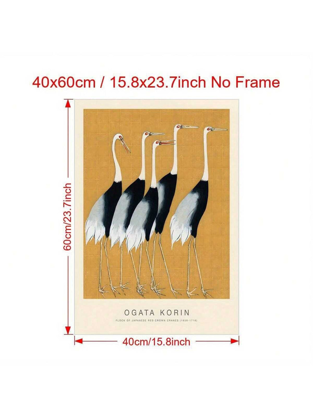 Add a splash of vintage charm with this mustard yellow canvas poster featuring graceful herons and cranes in striking monochrome. Perfect for playful yet stylish home decor, it brings nature’s elegance right to your wall with a retro twist. Brighten up any room with this eye-catching statement piece that’s sure to spark conversation and smiles.