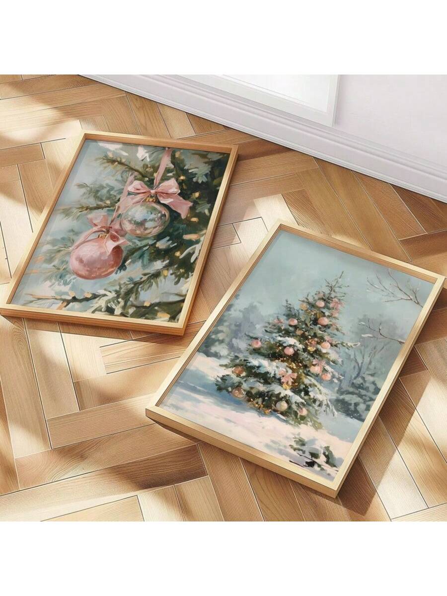 Bring a touch of whimsy to your holiday space with this Vintage Pink Christmas Wall Art. Featuring charming rosy hues on unframed canvas, it’s perfect for adding cozy charm without breaking the bank. Easily pair it with your favorite decorations to create a festive vibe that’s both playful and warm this season.