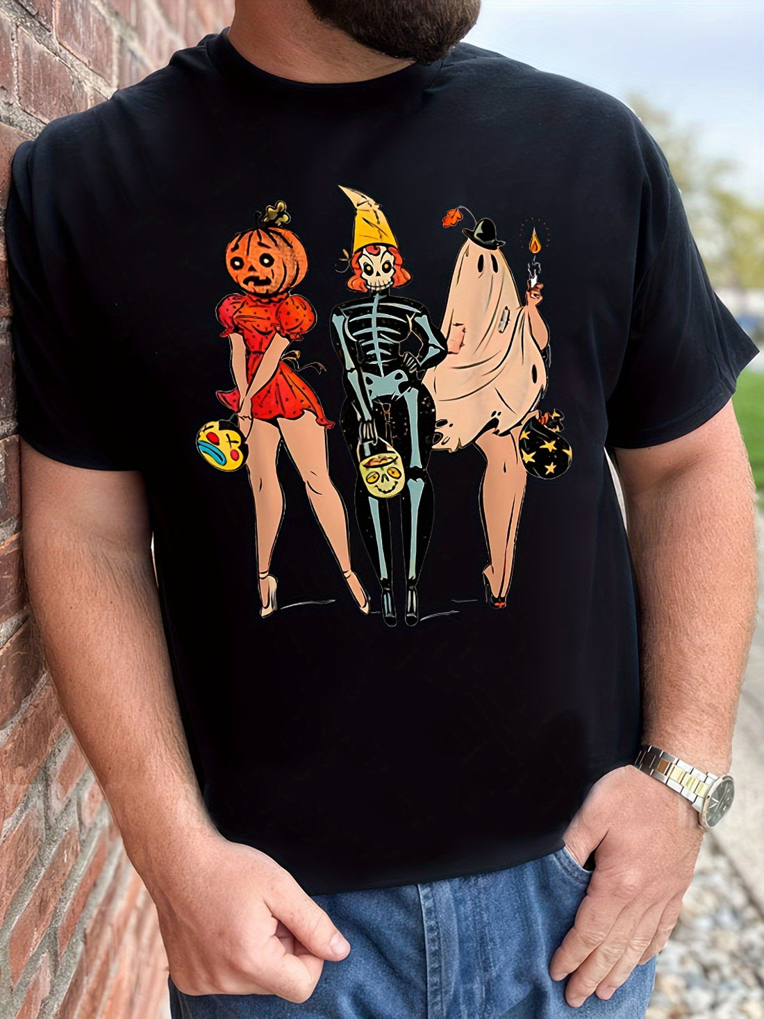 Achieve a spooky, vintage look this Halloween with our Vintage Pumpkin Halloween Witch Pin Men's T-Shirt. This t-shirt features a unique vintage pumpkin design, perfect for the Halloween season. Show off your style with this statement piece that is sure to turn heads and impress.