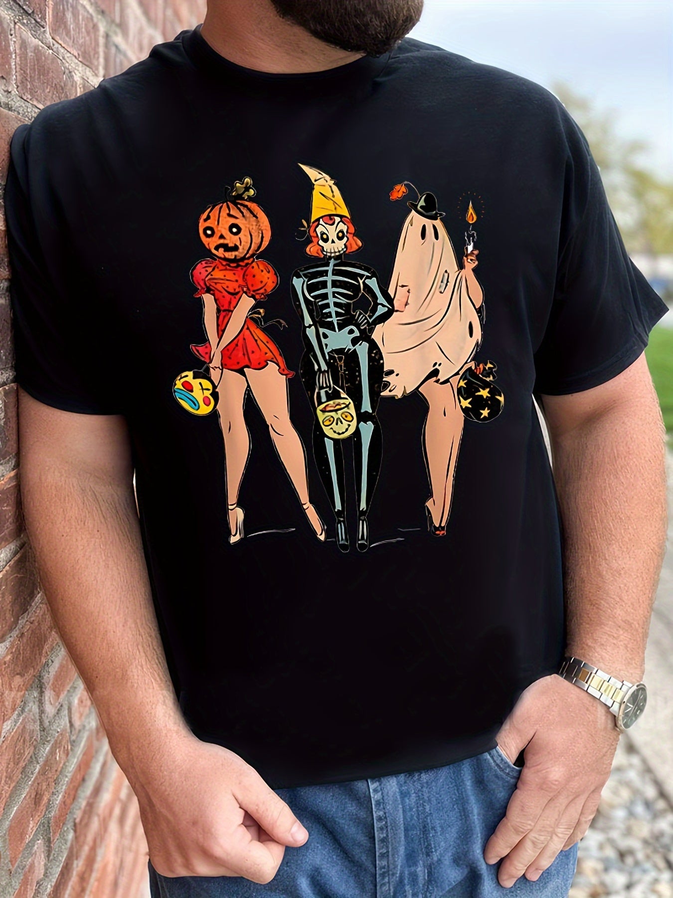 Achieve a spooky, vintage look this Halloween with our Vintage Pumpkin Halloween Witch Pin Men's T-Shirt. This t-shirt features a unique vintage pumpkin design, perfect for the Halloween season. Show off your style with this statement piece that is sure to turn heads and impress.