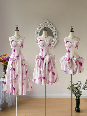 Step into sunshine and smiles with this Vintage Purple Tie-Dye Dress! Featuring a charming bow and playful ruffles, it’s your go-to for beach days, romantic dates, or festive fun. Lightweight and breezy, it keeps you cool while turning heads with its vibrant purple hues. Embrace effortless style and let your carefree spirit shine wherever you go!