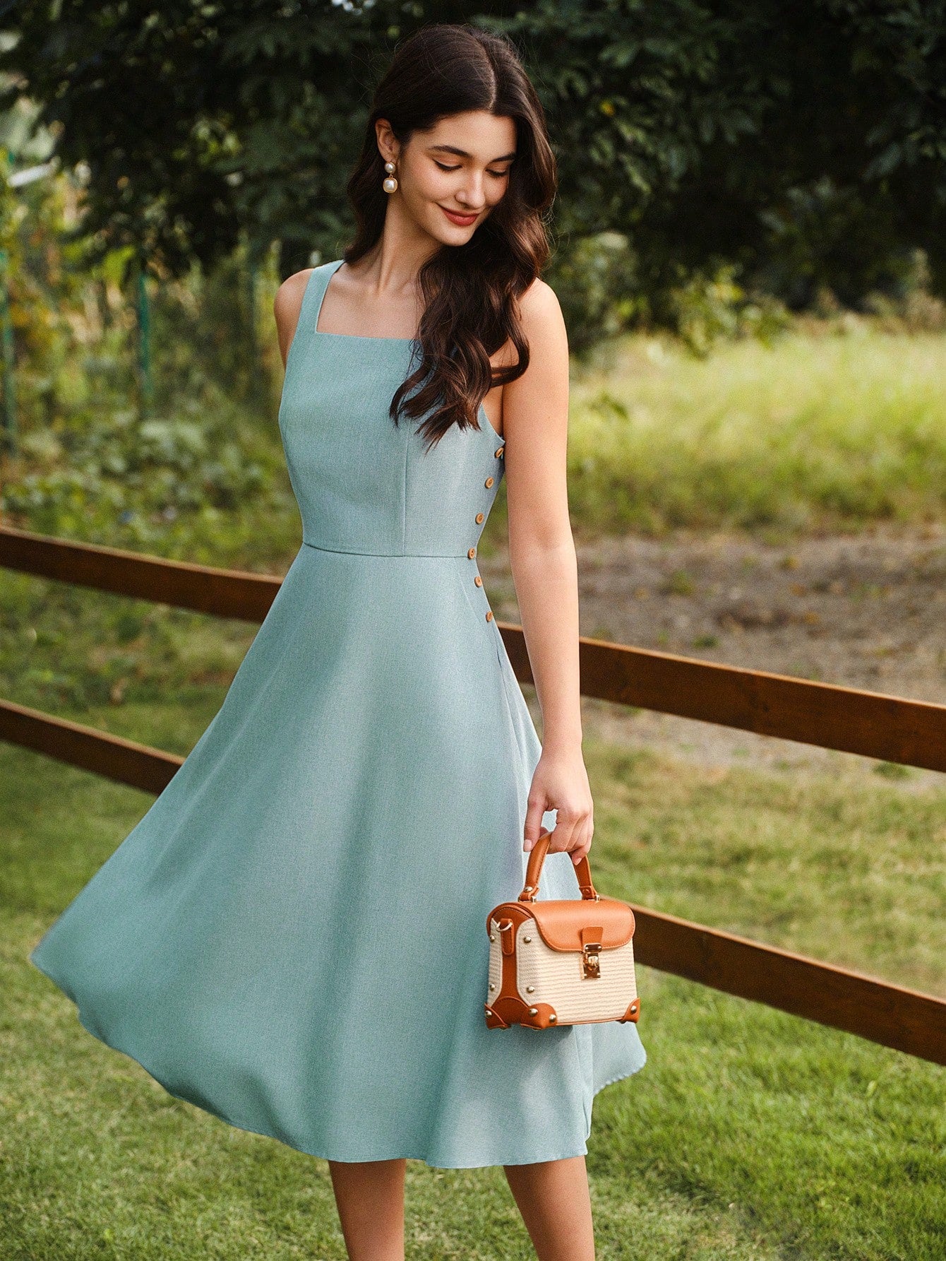 Introducing the perfect dress for your summer vacations and beach outings! Our Vintage Retro Elegant Women's Dress features pockets, adding functionality to this elegant and stylish piece. Keep it casual and chic with this must-have for your summer wardrobe.
